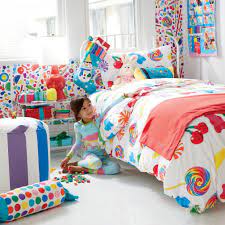 Dylan S Candy Bar Organic Twin Sheet Set The Land Of Nod Candy Themed Bedroom Bedroom Design Diy Girls Bedroom Furniture