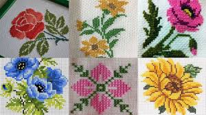 The cross stitch pattern is in pdf format. Beautiful Cross Stitch Flower Designs Youtube