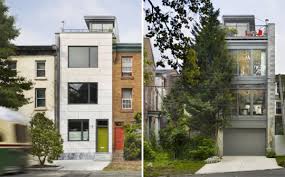 Rooftop Garden In Modern Townhouse Architecture Townhouse Designs Modern Townhouse Rooftop Garden