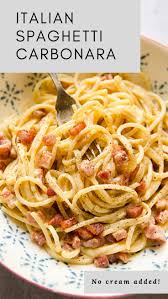 The Real Deal Spaghetti Carbonara In Under 20 Minutes Easy Carbonara Recipe Italian Recipes Dinner Recipes