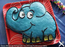 Lettas Kleine Blaue Elefant Motivtorte Motivtorte Blauer Elefant Torten