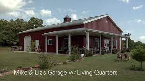 2 story shop with living quarters #2027 dimensions: Mike Liz S Garage W Living Quarters Youtube