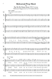 Pay me my money down lyrics. Pay Me My Money Down Ttb Arr Earlene Ren J W Pepper Sheet Music