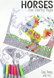 Horses are by the far one of the most supple animals that roam the earth. Intricate Horses Coloring Pages For Adults Easy Peasy And Fun