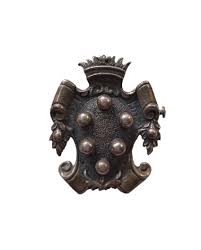 *HH* Beautiful '800 Silver Medici Florence Noble Coat of Arms Pin