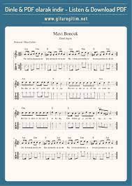mavi boncuk gitar nota tab gitaregitim net notalara dokulmus muzik gi tar muzik egitimi