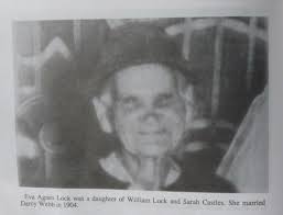 Eve Agnes Lock married Darcy webb 1904.