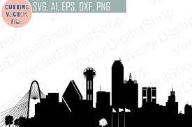 Dallas Vector Texas Usa Skyline Dallas Skyline City Vector Dallas