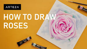 Then, draw a u shape, which should look a bit like a cup, underneath the oval. How To Draw A Realistic Rose Arteza