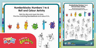 The original format for whitepages was a p. Numberblocks Numbers 1 To 6 Roll And Colour Worksheet