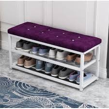 What are the shipping options for shoe racks? Ready Stock Sturdy Shoe Bench Wooden Shoe Cabinet 2 Tier Shoe Rack With Seat Industrial Shoe Bench For Small Spaces Entryway Foyer Hallway Shopee Singapore