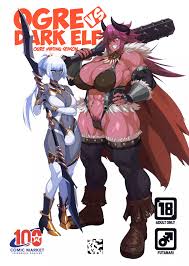 Ogre tai Dark Elf Ogre Hanshoku Dai Sakusen - Oneshot - HentaiXDickgirl -  Hentai Comic - Adult Cartoon - Parody Porn - Adult Comics