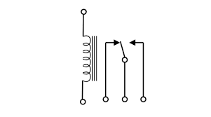 An antenna is a straight line with 3 tiny lines branching off at its end, similar to a genuine antenna. What Is A Relay Electromechanical Or Electrical Relay Electronics Notes