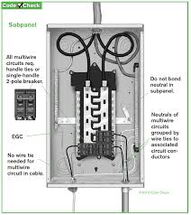 The split voltage is made possible by use of a grounded (not two ways. Subpanels When The Grounds And Neutrals Should Be Separated Structure Tech Home Inspections