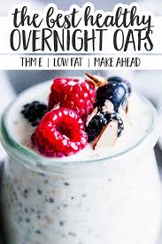 Overnight oatmeal is very popular, some people add greek yogurt to theirs for more protein, but personally i'm not a fan of the tangy taste. Easy Overnight Oats Thm E Low Fat Gluten Free