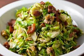 Hitta stockbilder i hd på organic brussels sprouts sauteed bacon och miljontals andra royaltyfria stockbilder, illustrationer och vektorer i shutterstocks samling. Shredded Brussels Sprouts With Bacon And Walnuts Recipe