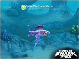 Spike, or chest spike if you go by its full name stethacanthus, is easily startled and that often means a fin full of poisonous spikes if . Dekkiche On Twitter J Ai Obtenu 1 Spike Stethacanthus Dans Hungry Shark World