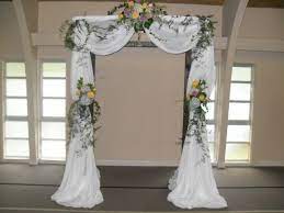 Photo Gallery Photo Of Arch Rentals With Beautiful Flowers Indoor Wedding Arches Wedding Arch Rustic Wedding Arch