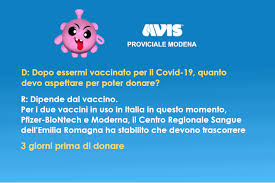 Altri dati riguardano le somministrazioni delle dosi di vaccino: Vaccinazioni E Covid Positivi Novita Sulle Sospensioni Avis Provinciale Modena