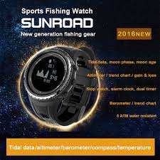 Us 79 99 5atm Sport Watch Outdoor Climbing Moon Graph Tidal Data Fishing Watch Altimeter Barometer Compass Weather Forecast In Compass From Sports