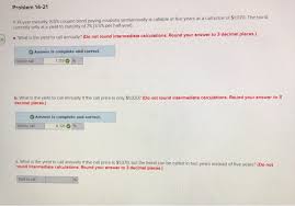 Solved Problem 14 21 A 10 Year Maturity 8 5 Coupon Bond Chegg Com