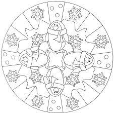 Penguin Winter Mandala Coloring Pages Mandala Winter Malvorlagen Weihnachtsmalvorlagen