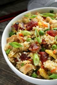 Chicken And Chinese Sausage Fried Rice Traditional Chicken Fried Rice With The Added Sweet And Savory Fl Chinese Sausage Sausage Fried Rice Recipe Fried Rice