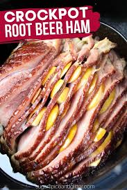 Unsure of how to cook a ham in a slow cooker? Root Beer Glazed Spiral Ham Sugar Spice And Glitter