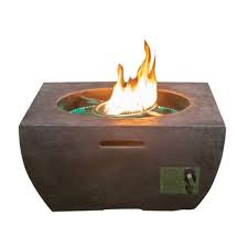 Hand laid genuine slate with copper accent. 20lb Gas Fire Pit With Fountain And Led Light Black Infinity Target