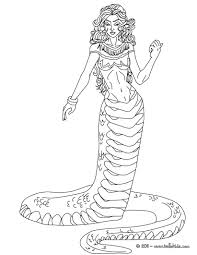 Medusa Coloring Pages Echidna The Half Woman And Half Snake Creature Coloring Page Monster Coloring Pages Coloring Pages Unicorn Coloring Pages