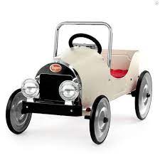 Baghera French Kids White Pedal Classic Toy Car Pedal Cars Toy Pedal Cars Ride On Toys
