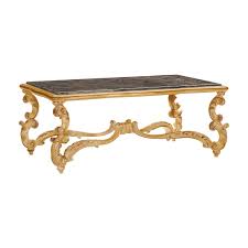 A rustic walnut coffee table that originates in spain circa 1680. Baroque Style Rectangular Coffee Table Made Of Wood Firenze