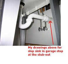 add wash sink in garage how to drain