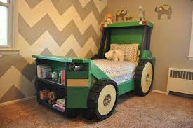 Make bunk beds for kids: Tractor Bed Plans In Digital Format Perfect For A Toddler Farm Themed Or Construction Themed Room Tractor Bed Toddler Bedroom Design Kids Bedroom Decor