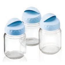 Tefal Set Of 3 Small Glass Jars For Storing Food Tefal Https Www Amazon Co Uk Dp B005zqbj5y Ref Cm Sw R Pi Dp U X Sazcbbwdh Small Glass Jars Glass Jars Tefal