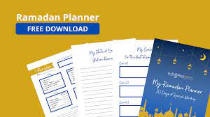 Stay organized and productive during the holy month and eid | organizer and journal with daily agenda, meal planner, prayer. Free Download Ramadan Planner 2021 Blog