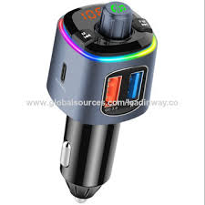 If your (old) car radio doesn't support bluetooth, you're fed up burning and playing cd's, or your smarthone hasn't. China Cigarette Lighter Adapter Bluetooth Fm Transmitter Car Charger With Pd18 Watt Rgb Breathing Light On Global Sources Car Charger Fm Transmitter Bluetooth Adapter Car Kit
