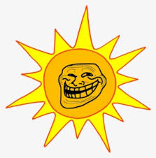 Troll Face Sun By Saify02 D51ev9w Cartoon Drawing Of A Sun Png Image Transparent Png Free Download On Seekpng
