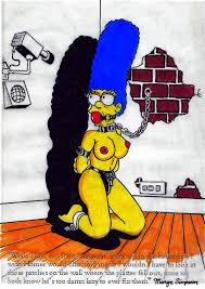 Bondage Marge enslaved in sensational cartoon porn