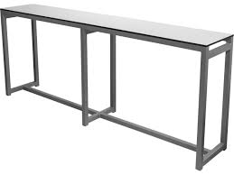 Corliving patio console table, one size , brown jcpenney affiliate. Source Outdoor Furniture Modera Aluminum 89 W X 16 D Rectangular Drink Rail Console Table Scsf3203932