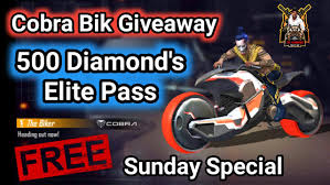 Maybe you would like to learn more about one of these? Sr Gaming On Twitter Free Fire Cobra Bike Emote Giveaway 500 Diamonds Giveaway In Telugu Https T Co Kzkonqgbhv Via Youtube