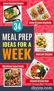 34 Easy Meal Prep Ideas For A Week Easy Meals Meals Recipes