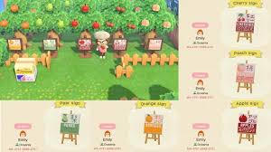 Made Some English Japanese Fruit Signs For My Orchard And Wanted To Share Ma 4791 6588 2751 To Grab All Animal Crossing Animal Crossing Qr New Animal Crossing