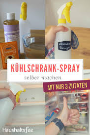 Reiniger Selber Machen Kuhlschrank Spray Haushaltsfee Org Hausputz Tipps Gefrierschrank Organisieren