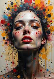 jackson pollock painting desert dunes that look like whip marks