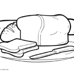 A fun coloring page for kids to color favorite bread recipe ideas. Bread And Baked Goods Coloring Pages Download And Color For Free