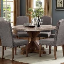 Nathan james piper faux white marble round modern living accent side or coffee, sofa center table for dining room/tea with metal frame, black. Crown Mark Vesper Round Marble Table In Brown By Dining Rooms Outlet