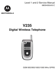 MOTOROLA V235 SERVICE MANUAL Pdf ...