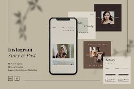 A free kit with multiple instagram mockups including 4 mobile application variations: Instagram Schedule Activity Planner Template In Social Media Templates On Yellow Images Creative Store