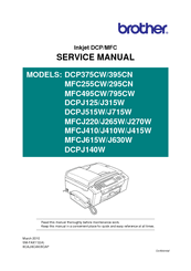 Printer driver & scanner driver for local connection. Brother Mfc J220 Manuals Manualslib